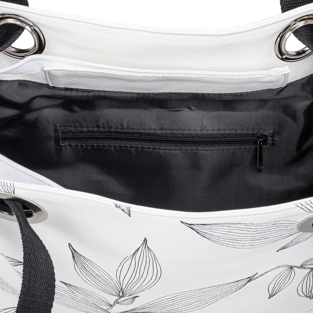 detail Dámska kabelka RIEKER C2101-110-AKC biela S5