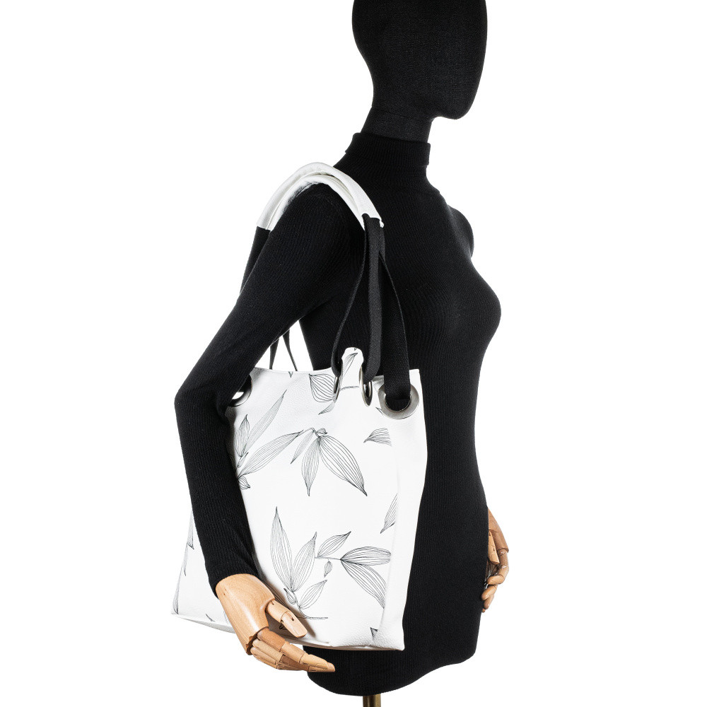 detail Dámska kabelka RIEKER C2101-110-AKC biela S5