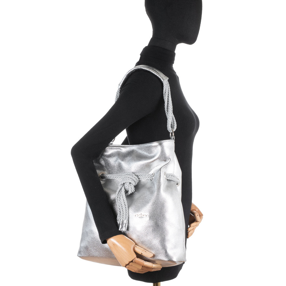 detail Dámská kabelka RIEKER C0156-206/80/1 stříbrná S5