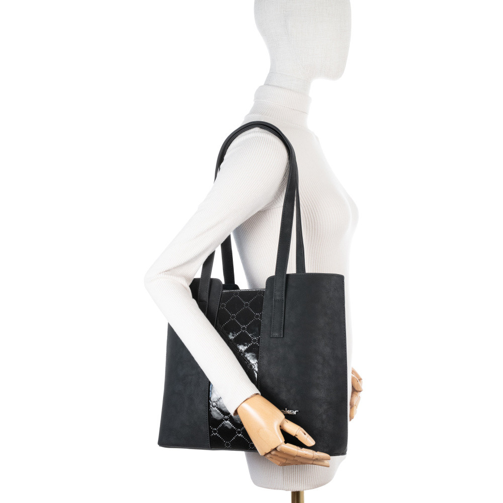 detail Dámská kabelka RIEKER C2549-154-166 černá W5