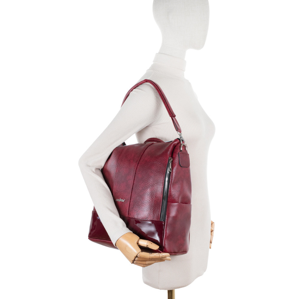 detail Dámský batoh RIEKER C2415-199/25-073/25-1 červená W5