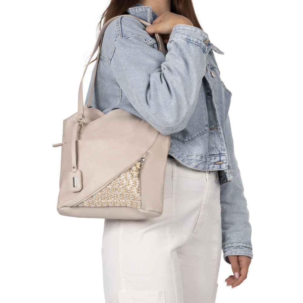 detail Dámská kabelka RIEKER H1025-60 béžová S6