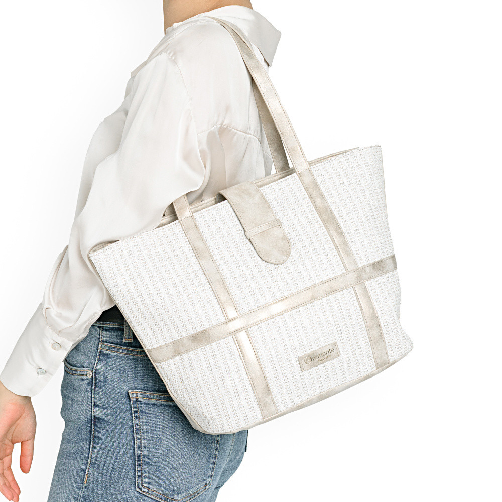 detail Dámská kabelka REMONTE Q0764-80 bílá S6