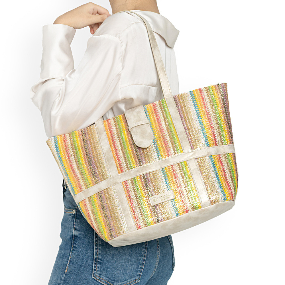 detail Dámská kabelka REMONTE Q0764-90 béžová S6