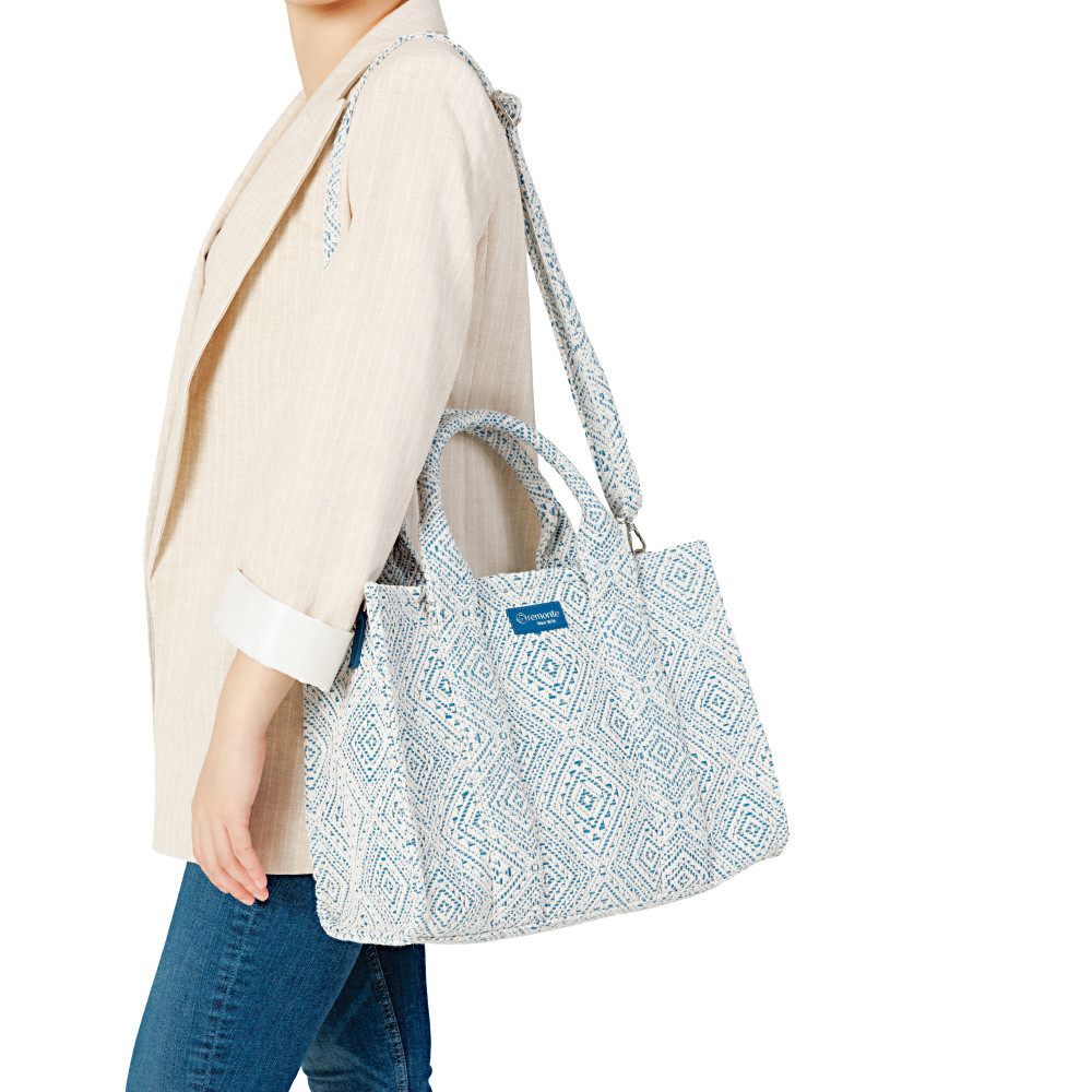 detail Dámská kabelka REMONTE Q0766-12 modrá S6