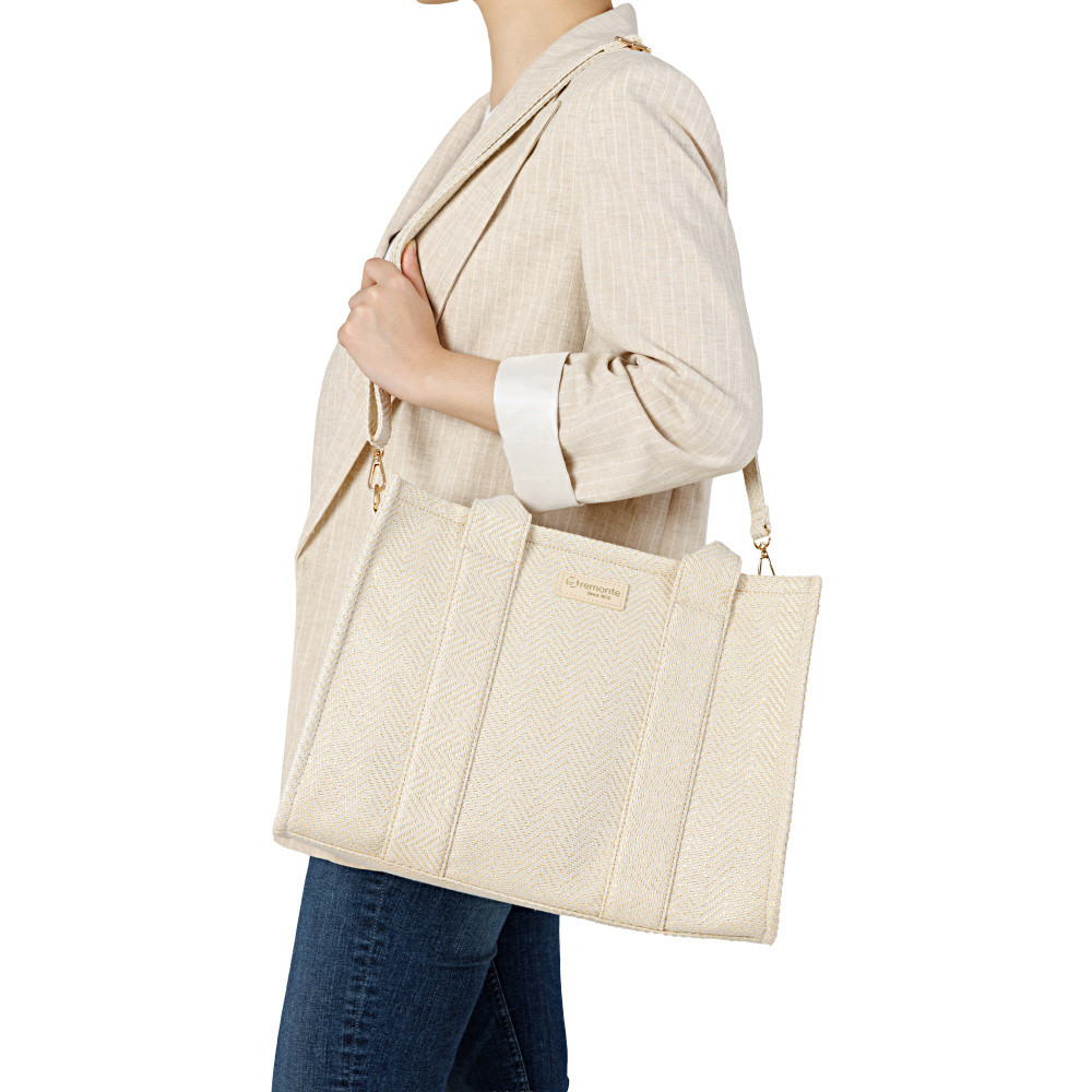 detail Dámská kabelka REMONTE Q0766-90 béžová S6