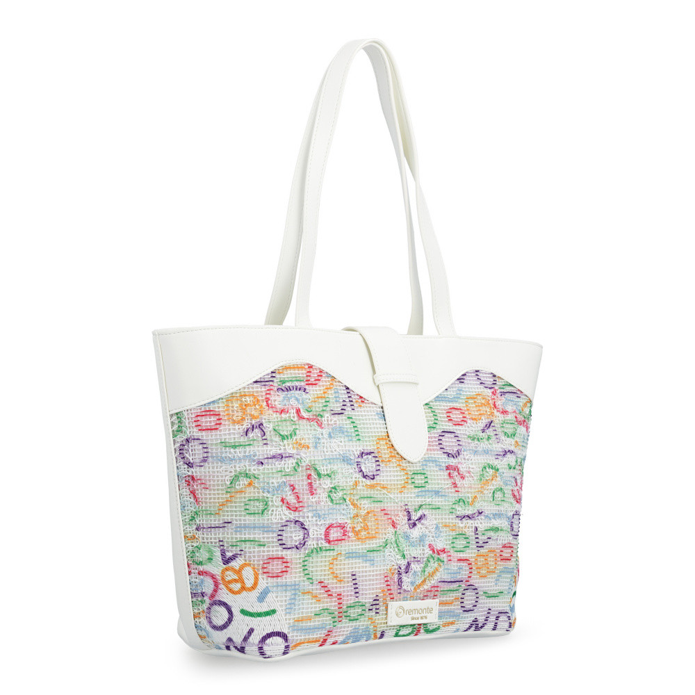 detail Dámská kabelka REMONTE Q0772-80 bílá S6