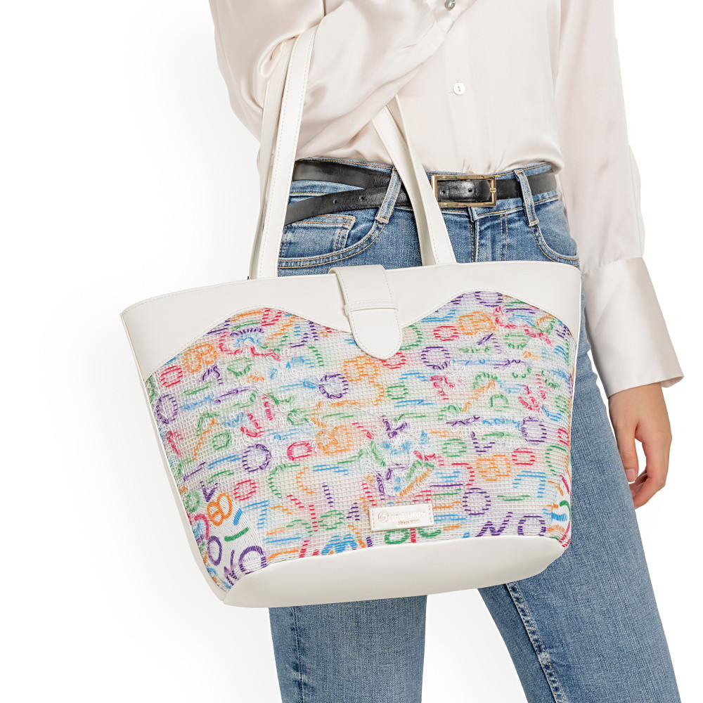 detail Dámská kabelka REMONTE Q0772-80 bílá S6