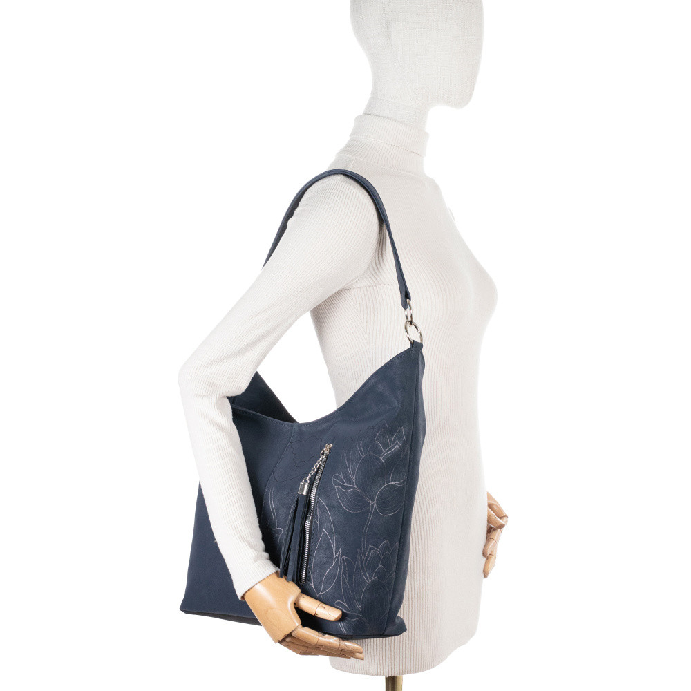 detail Dámská kabelka RIEKER C2444-153-LIL modrá S6