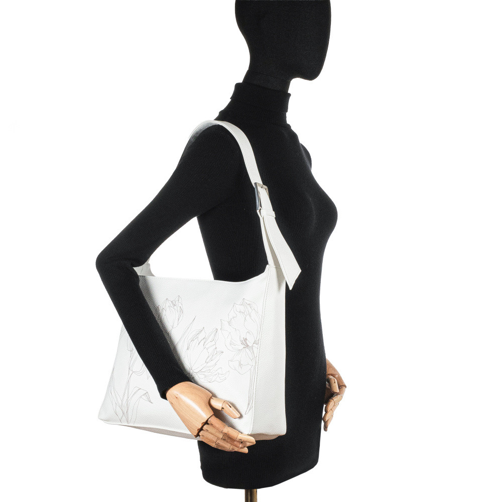 detail Dámská kabelka RIEKER C2555-110-TUL bílá W5