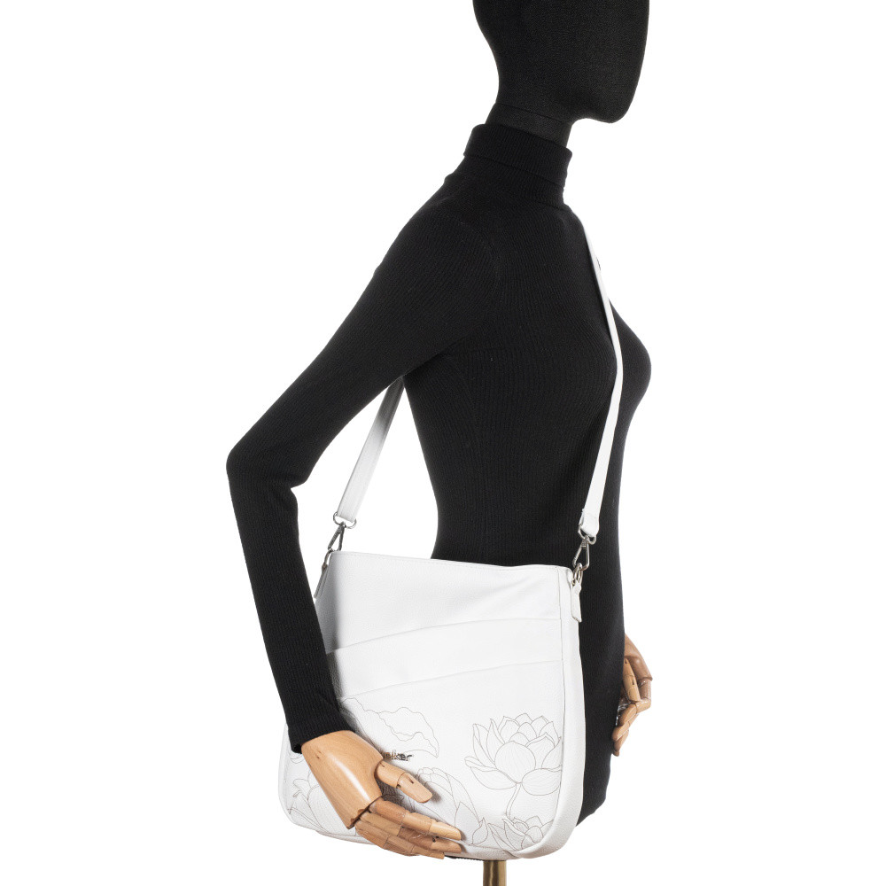 detail Dámská kabelka RIEKER C2239-110-LIL bílá W5