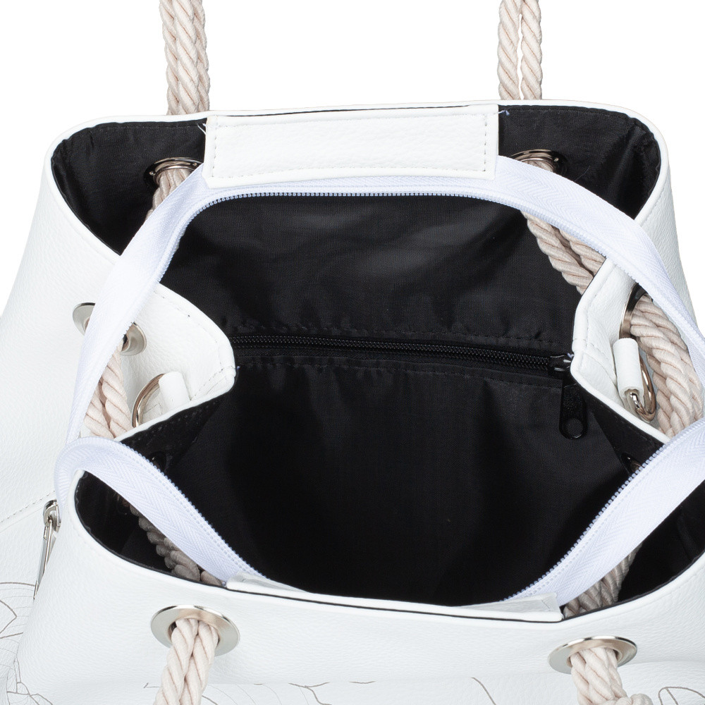 detail Dámská kabelka RIEKER C0200-110-LIL bílá S6