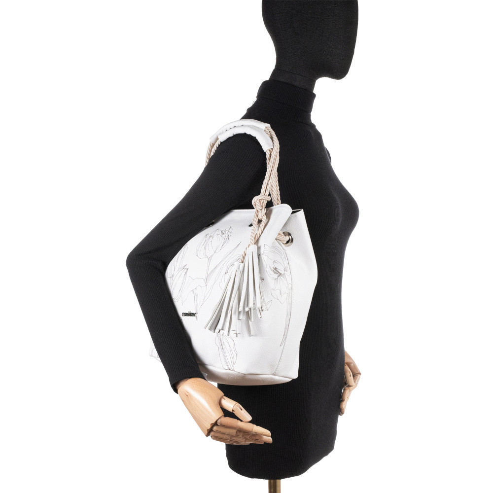 detail Dámská kabelka RIEKER C0200-110-TUL bílá W5