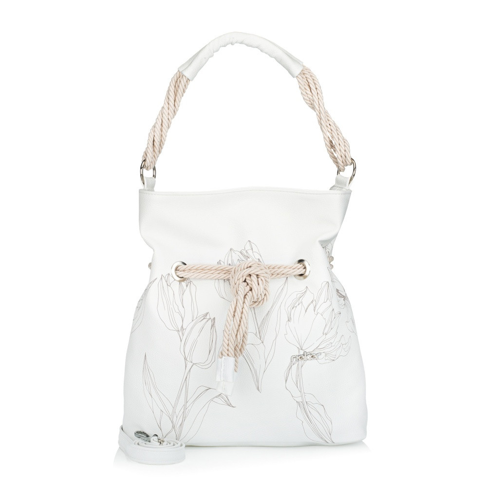 detail Dámská kabelka RIEKER C0156-110-TUL bílá S6