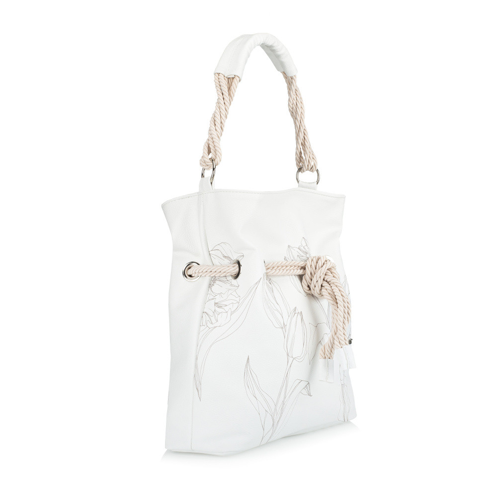 detail Dámská kabelka RIEKER C0156-110-TUL bílá S6