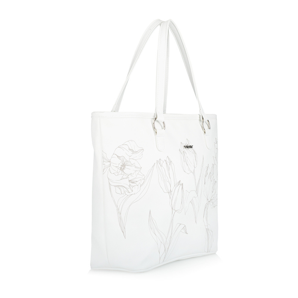 detail Dámská kabelka RIEKER C0009-110-TUL bílá S6