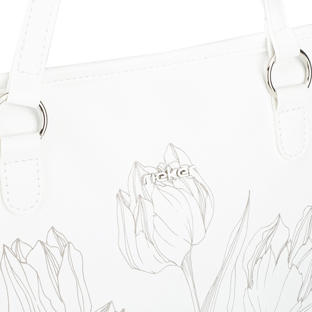 detail Dámská kabelka RIEKER C0009-110-TUL bílá S6