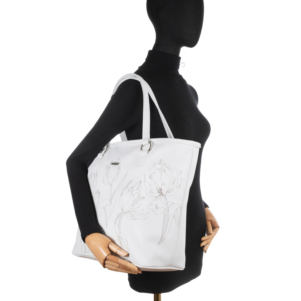 detail Dámská kabelka RIEKER C0009-110-TUL bílá S6