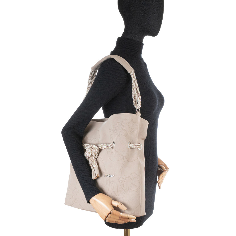 detail Dámská kabelka RIEKER C0156-111-LIL béžová S6