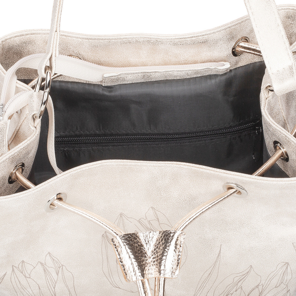 detail Dámská kabelka RIEKER C2607-065-206/SH4-TUL zlatá S6