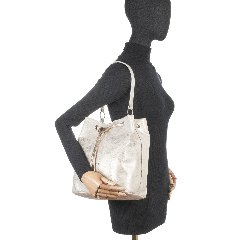 detail Dámská kabelka RIEKER C2607-065-206/SH4-TUL zlatá S6