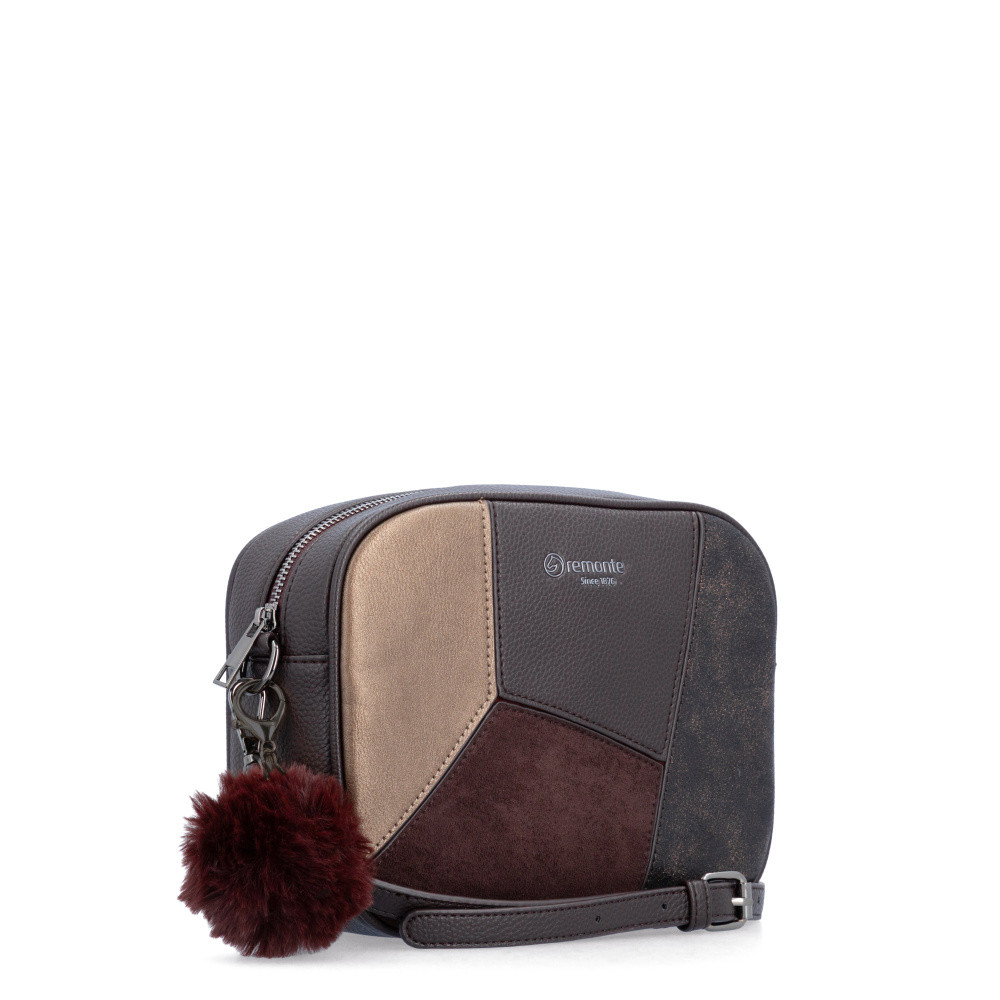 detail Dámská kabelka REMONTE Q0674-25 hnědá W6