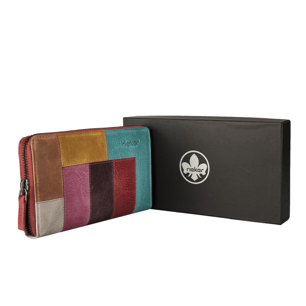 detail Dámská peněženka RIEKER W108 červená/multi W2