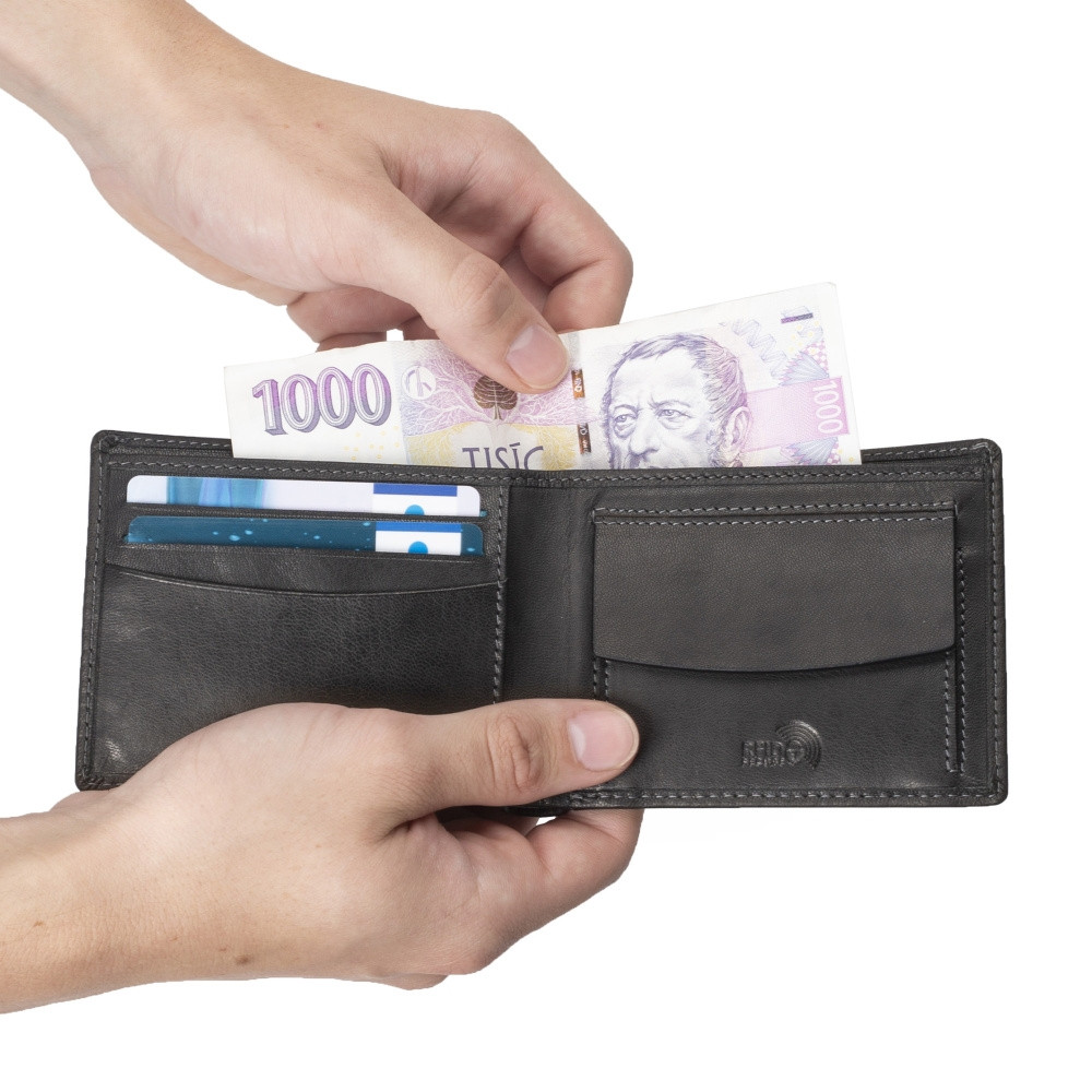 detail Pánska peňaženka RIEKER 1040 čierna W1