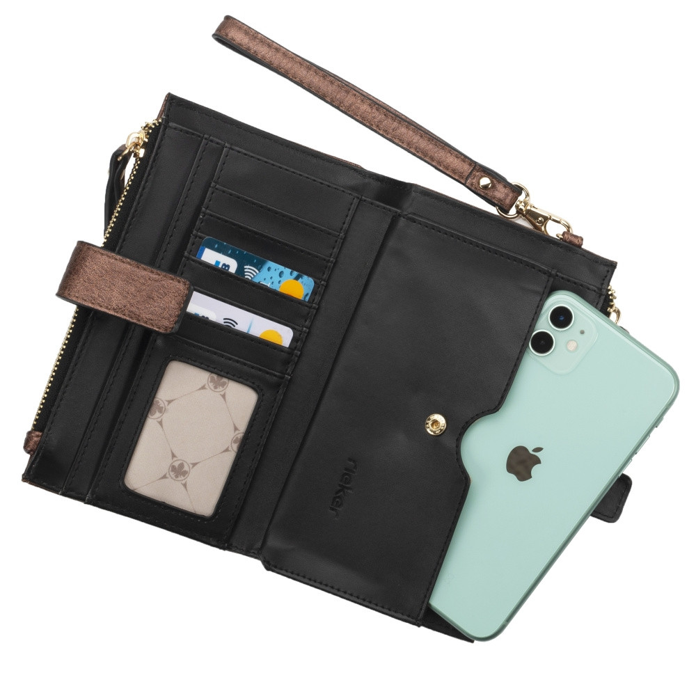 detail Dámská peněženka RIEKER P7133-C024 hnědá W1