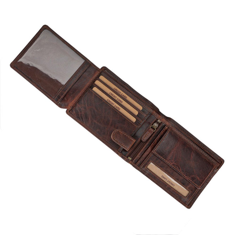 detail Pánská peněženka RIEKER 1052 hnědá S6