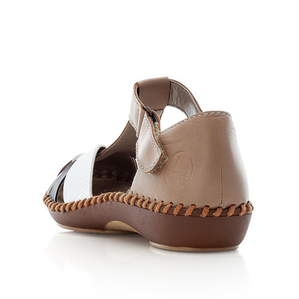 detail Dámské sandály RIEKER RIE-10200392-S1 béžová