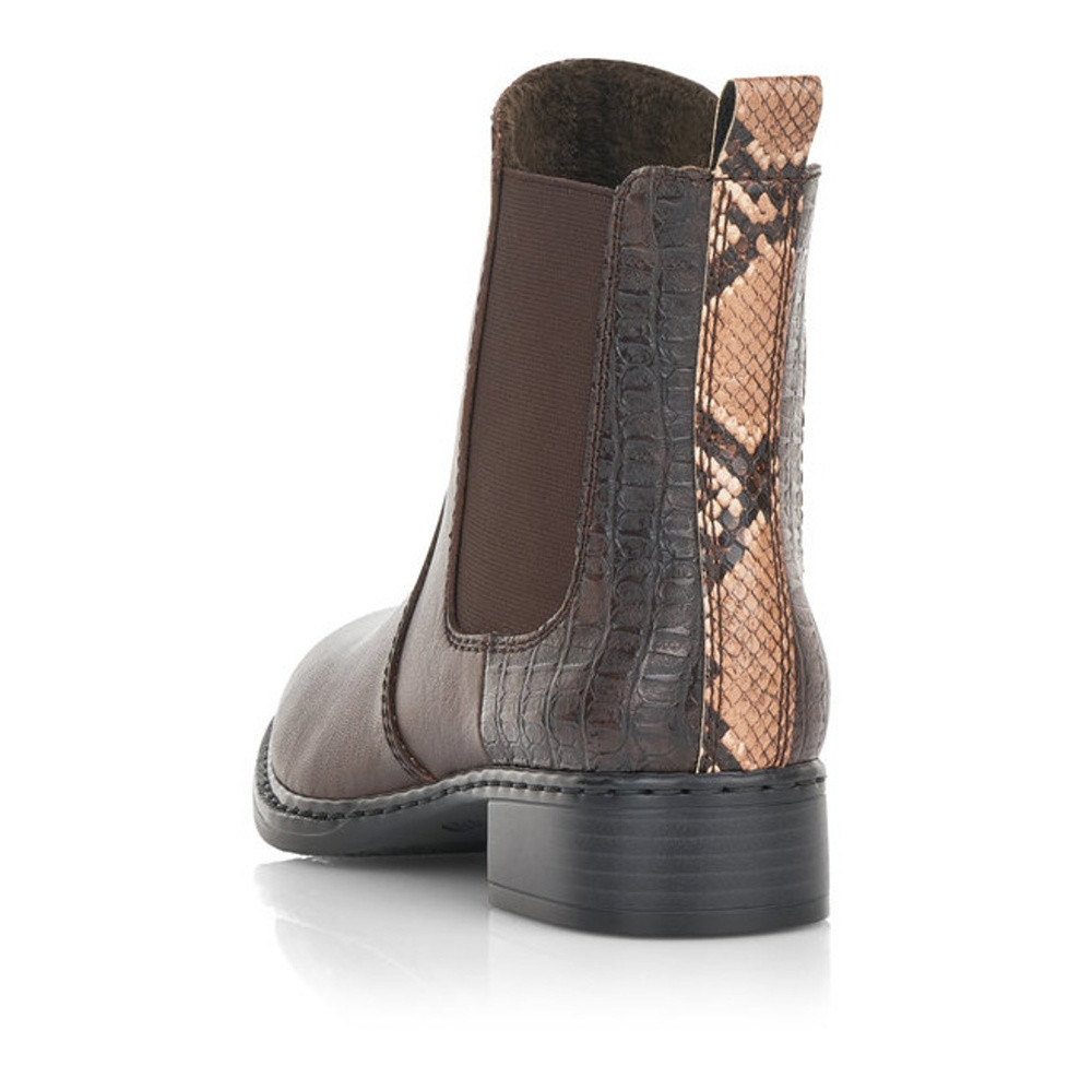 detail Dámská kotníková obuv RIEKER 73494-25 hnědá W0