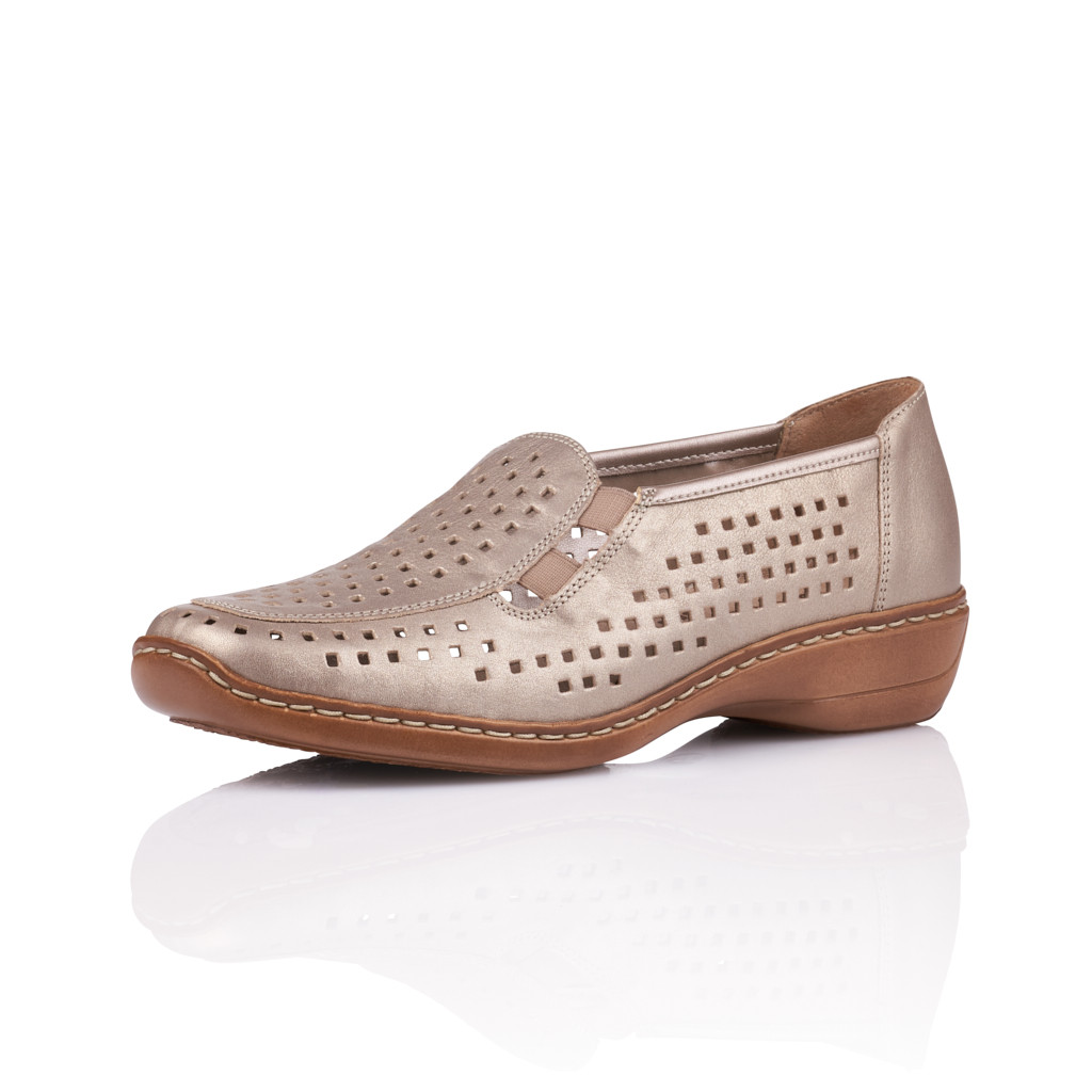 detail Dámské nadměrné mokasíny REMONTE D1635-92 BRONZE F/S 9