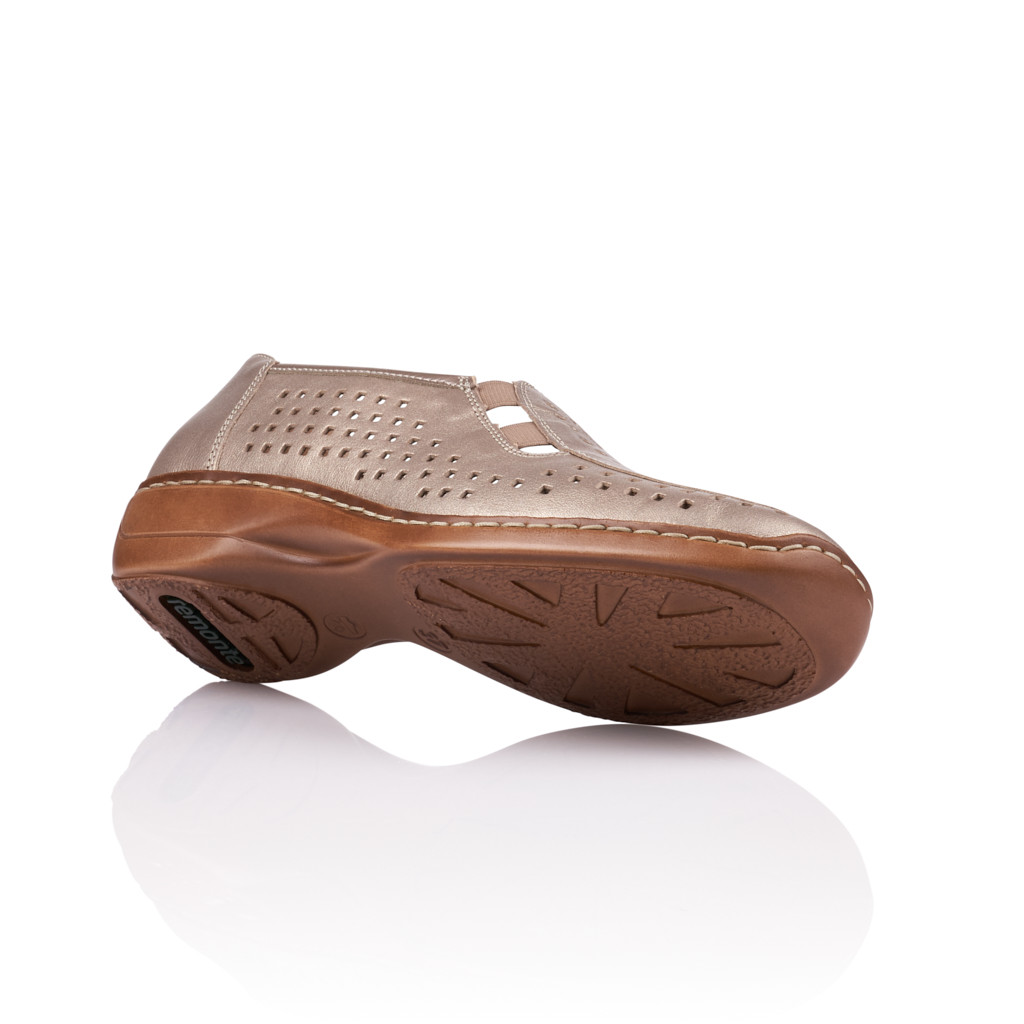 detail Dámské nadměrné mokasíny REMONTE D1635-92 BRONZE F/S 9