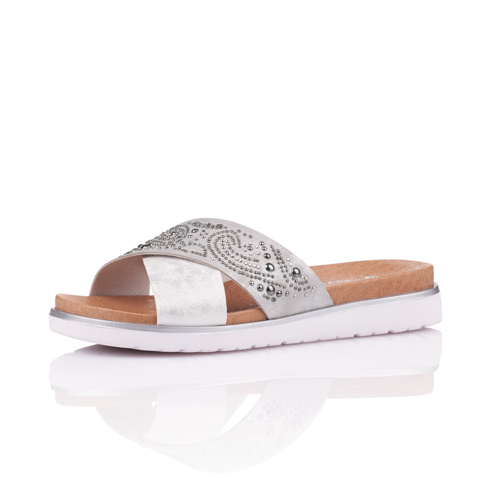 detail Dámské nadměrné nazouváky REMONTE D4050-90 SILBER/PLATIN F/S 9