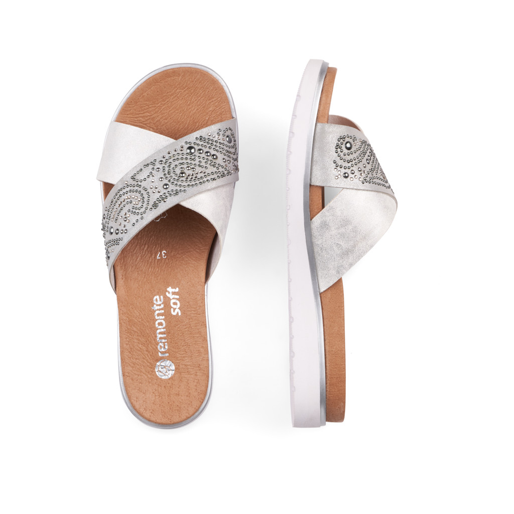 detail Dámské nadměrné nazouváky REMONTE D4050-90 SILBER/PLATIN F/S 9