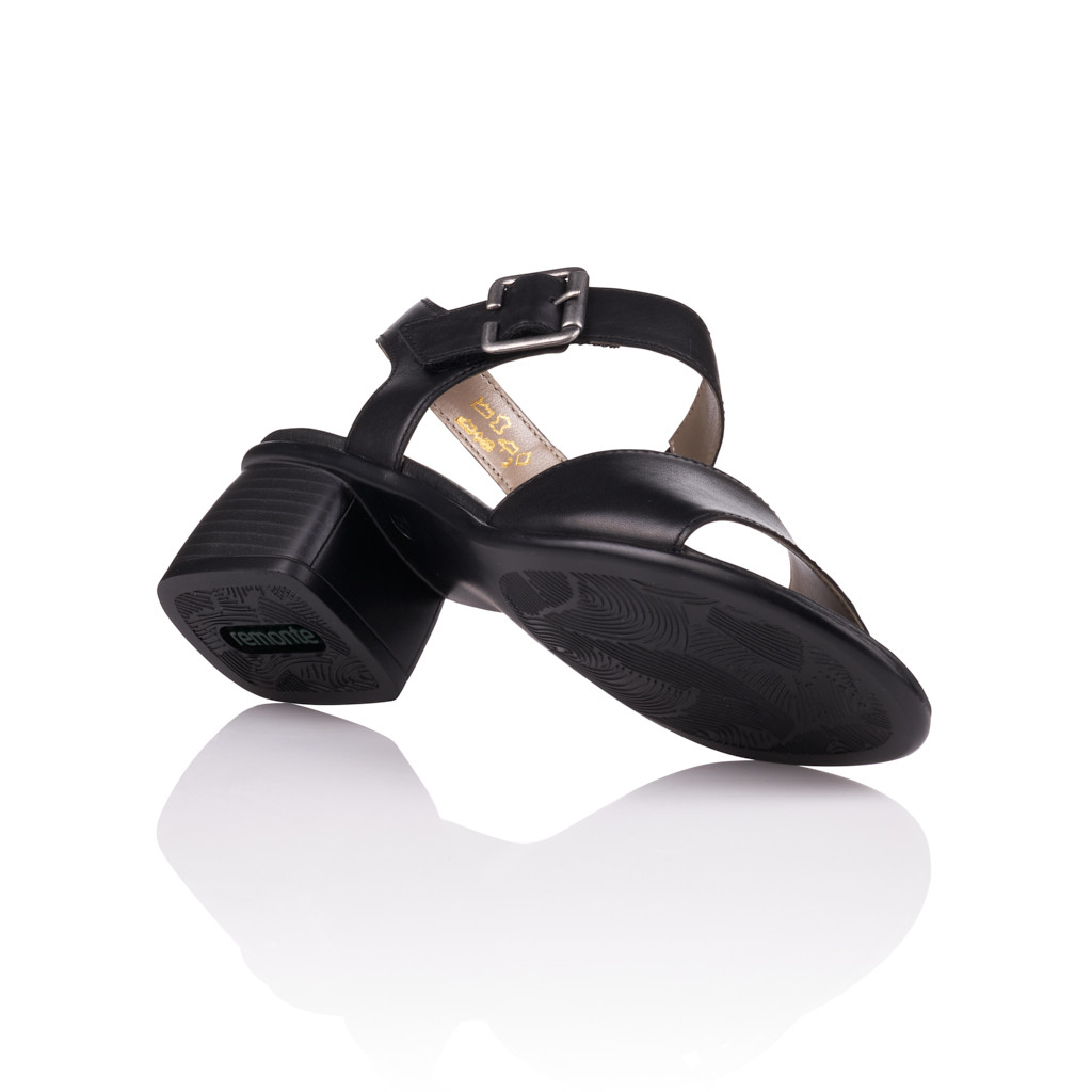 detail Dámské černé sandály REMONTE R8757-01 SCHWARZ F/S 9