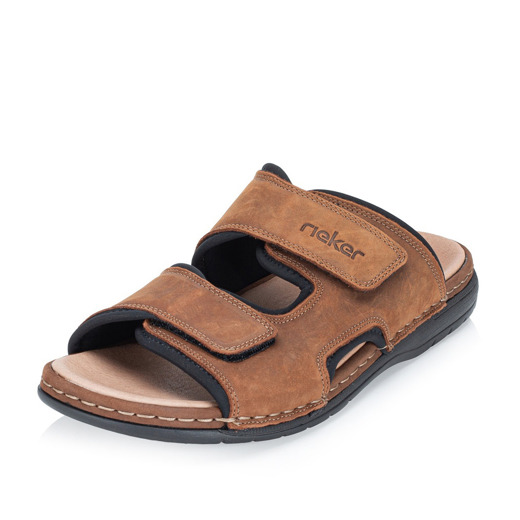 detail Pánské nazouváky RIEKER 25559-25 hnědá S6