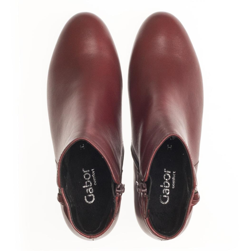 detail Dámská kotníková obuv GABOR 32.842.58 DARK RED H/W 9