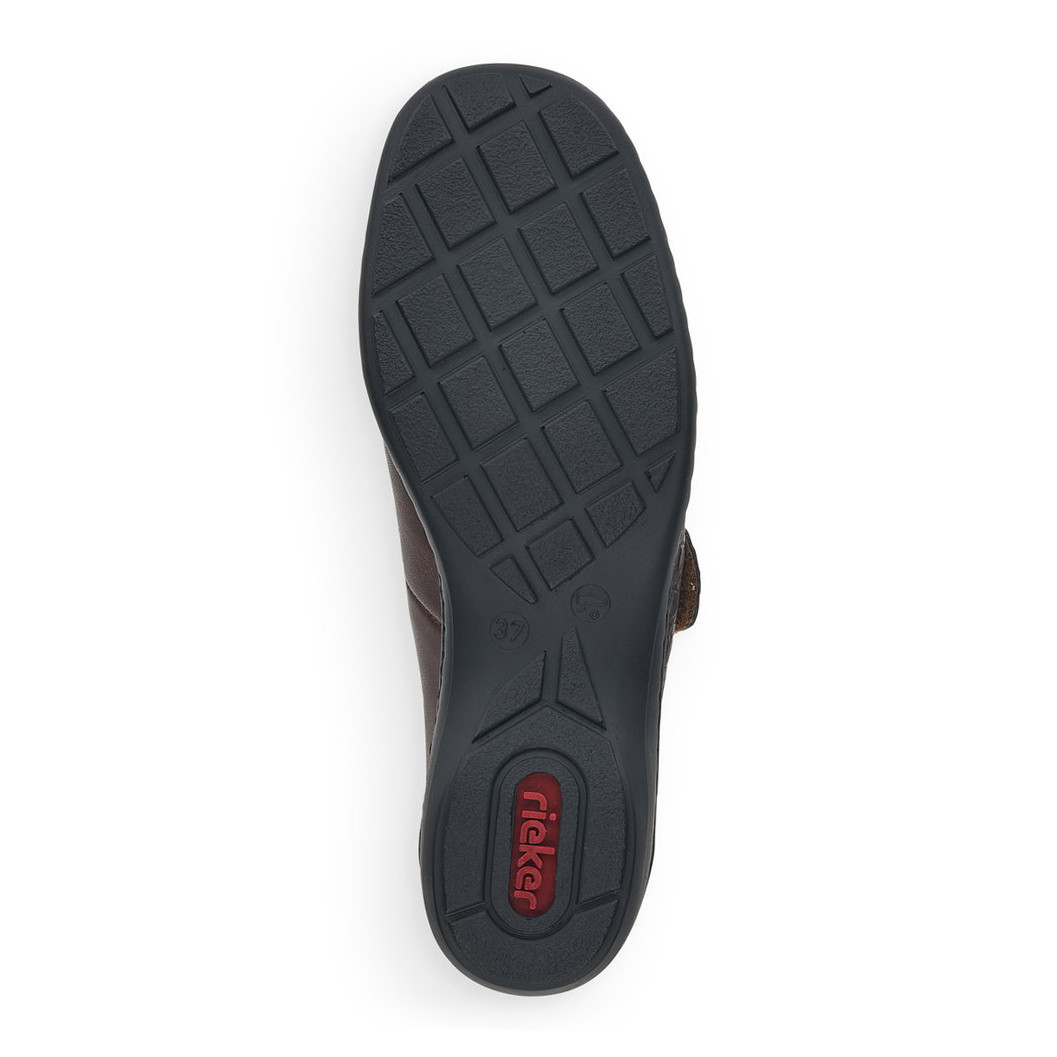 detail Dámské polobotky RIEKER RIE-10101505-W1 hnědá