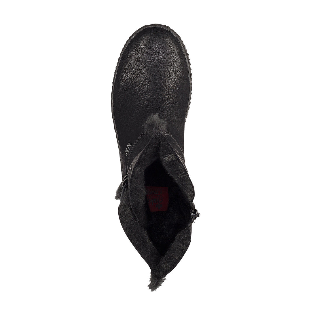 detail Dámska členková obuv RIEKER Y5494-00 čierna W0
