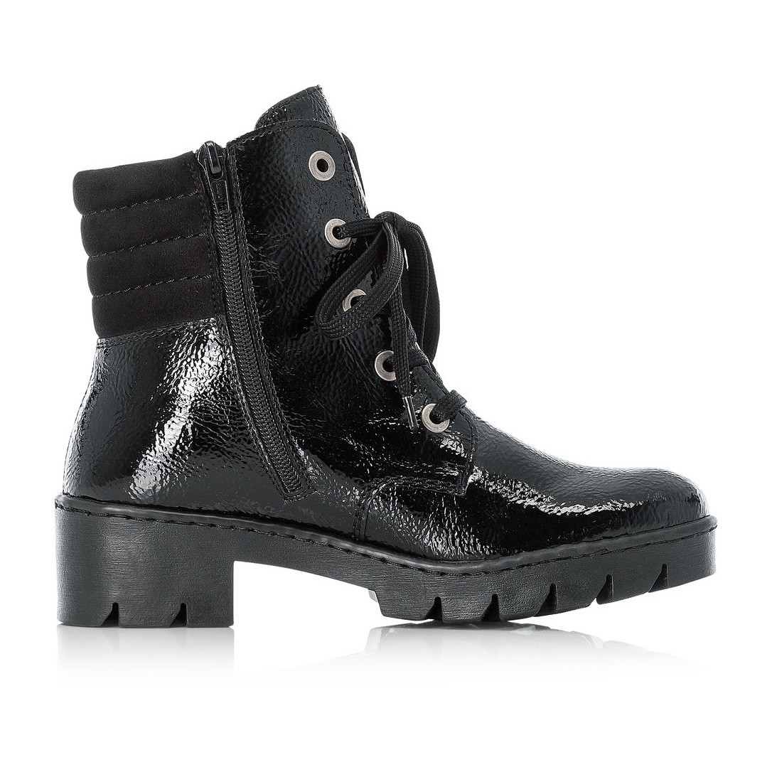 detail Dámská kotníková obuv RIEKER X5704-00 černá W0