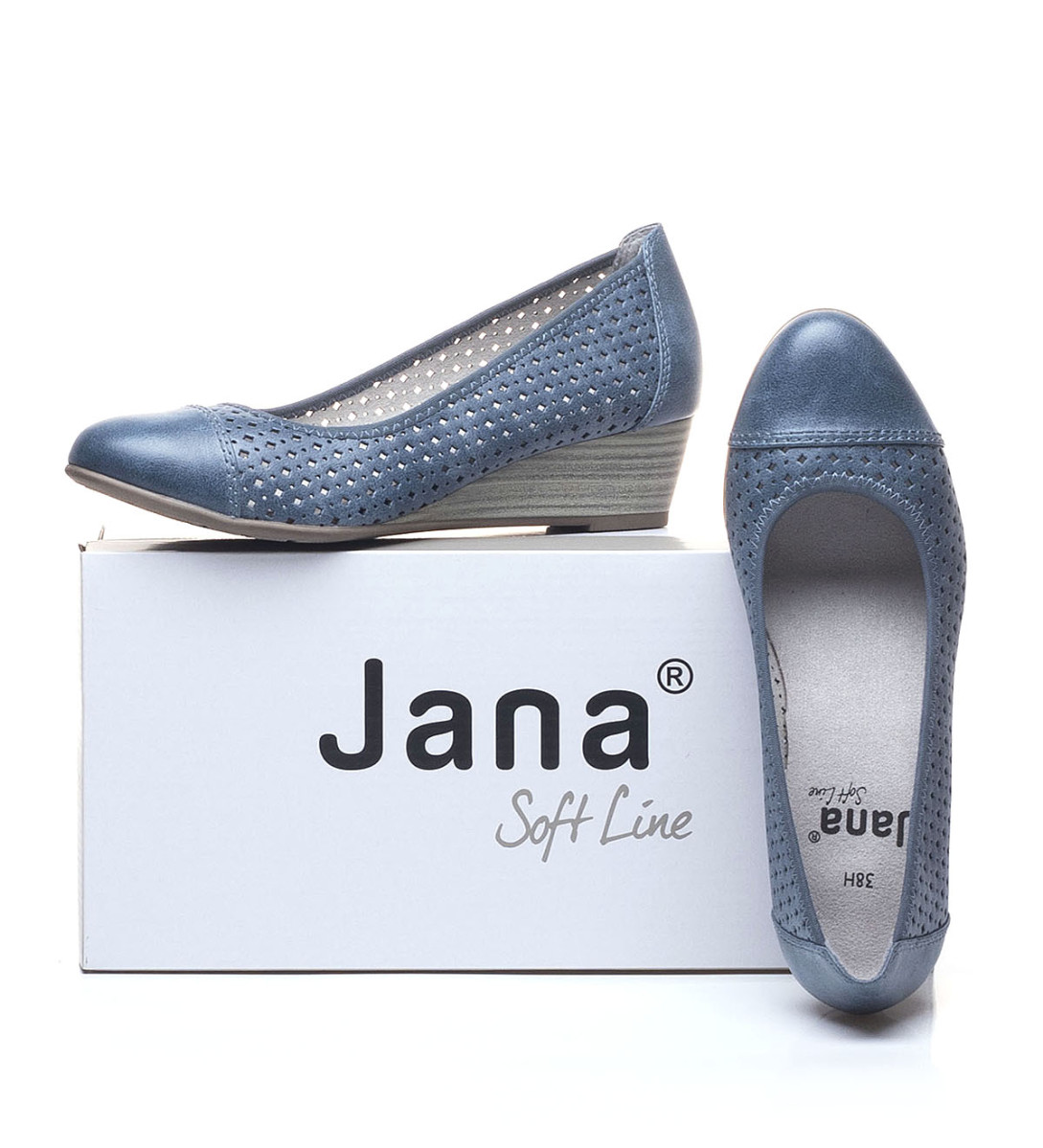 detail Dámské lodičky JANA 8-8-22365-24 DENIM 802 S0