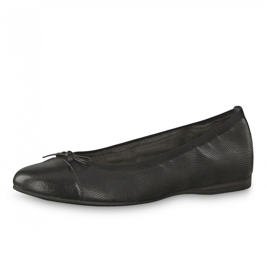 detail Dámské černé baleríny TAMARIS 1-1-22129-22 BLACK STRUCT. 006