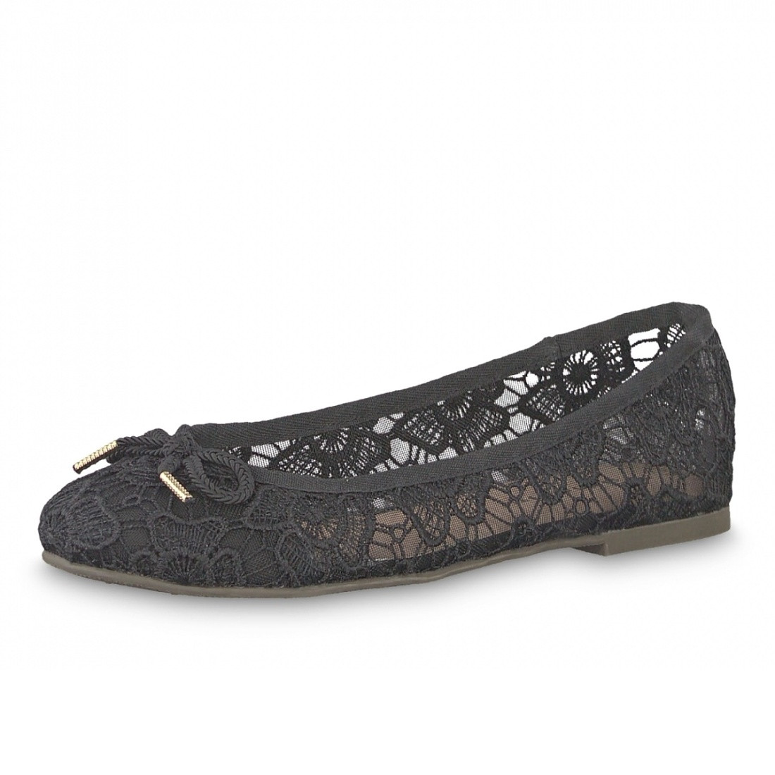 detail Dámské baleríny TAMARIS 1-1-22142-22 BLACK MACRAMEE 014