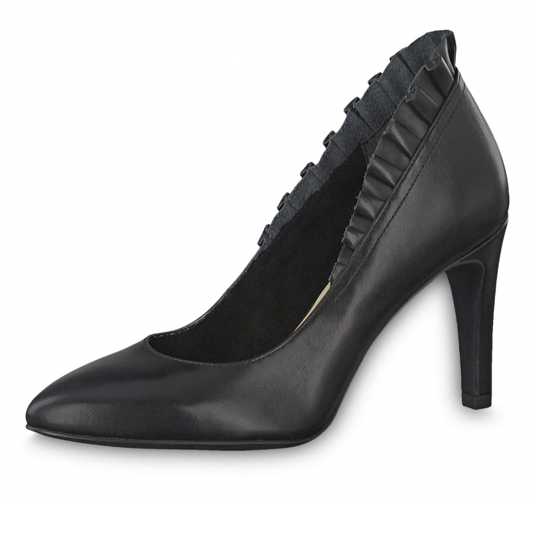 detail Dámské černé lodičky Tamaris 1-1-22451-22 BLACK LEATHER 003