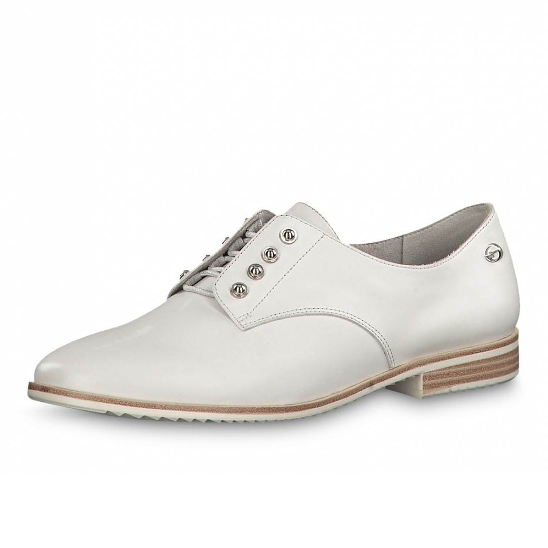 detail Dámské bílé polobotky TAMARIS 1-1-23201-22 OFFWHITE 109