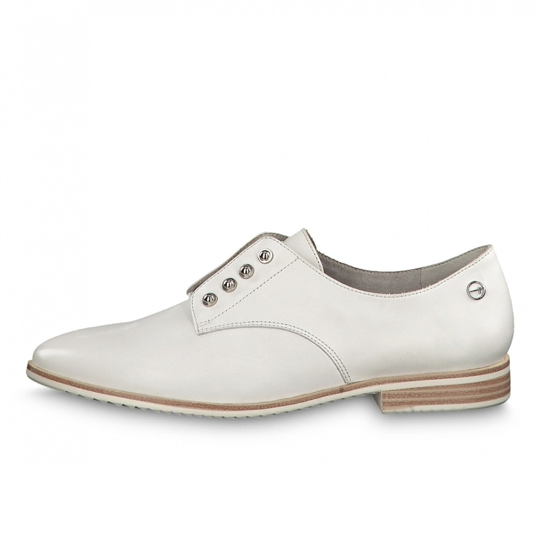 detail Dámské bílé polobotky TAMARIS 1-1-23201-22 OFFWHITE 109