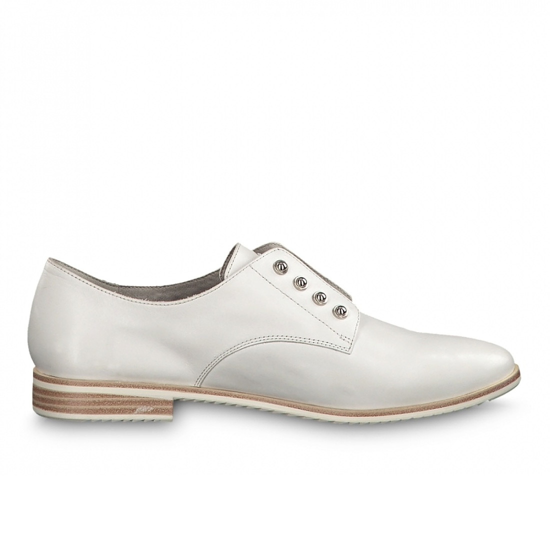 detail Dámské bílé polobotky TAMARIS 1-1-23201-22 OFFWHITE 109