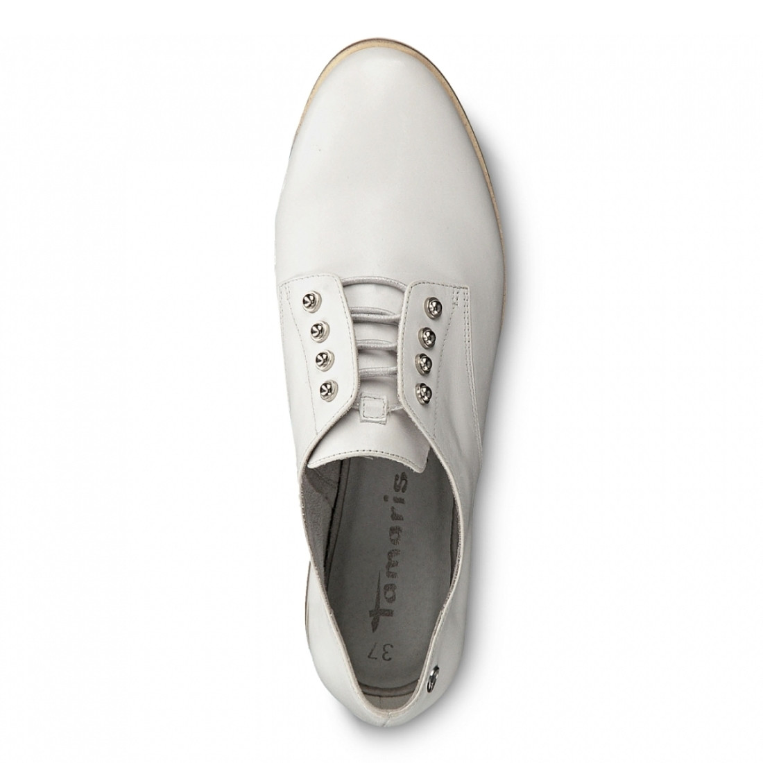 detail Dámské bílé polobotky TAMARIS 1-1-23201-22 OFFWHITE 109